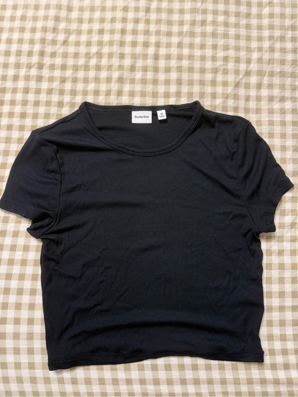 Sunday Best Black Short Sleeve Crewneck Tee